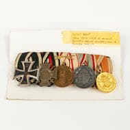Germany, WWI Group, 1914 - 1918 Mounted WWI group including, Iron Cross, Cross of Honour, Austria Service medal,...