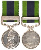 Great Britain, George V, IGS - Single, 1919 GEORGE V India General Service Medal - AFGHANISTAN N.W.F 1919 impressed...