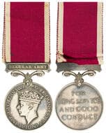 Great Britain, George VI, P.O.W Died at Sea LSGC- Single, 1939-45 GEORGE VI Army Long Service & Good Conduct...