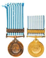Greece, UN Service Medals - Korea , 1950s Greece "KOPEA" UN Service Medal - Korea and South Korea UN Service Medal -...