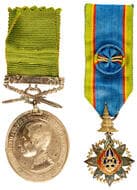 Thailand, Thailand Medal Lot of Two Thailand - Order of the Crown 4th Class. Siam -Dushdi Mala Medal for Arts and...