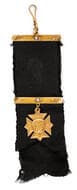 E'DALE M'PALITY (Fallen Hero), 1918, EF 9ct gold fob, fallen hero municipal medal, twelve-pointed star form with...