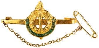 North West Tasmania Legacy Widow, C. 1950S, aVF Gold-plated & dark green enamel North West Tasmania Legacy Widow...