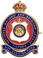 Returned Sailor's and Soldier's League, Victoria - War Service Fund, WWI, gVF Enamel & gilt badge, 20.5x29.5mm,...