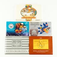 Elizabeth II, One Cent - Two Dollars, 1986 - 2003, UNC 1986, 1987, 2001 & 2003, all in cards of issue, also including...