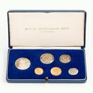 Elizabeth II, One Cent - Fifty Cents, 1966, aFDC - FDC 1966 proof year set in blue Commonwealth of Australia branded...