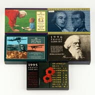 Elizabeth II, Five Cents - Two Dollars, 1995 - 1999, FDC 1995, 1996, 1997, 1998 & 1999, all in box/folder of issue....