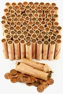 Elizabeth II, One Cent, 1980, UNC Broken box of RAM issued one cent rolls, mostly 1979 & 1980, some missing, some...