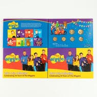 Elizabeth II, RAM - 30 Years of the Wiggles, One Dollar - Two Dollar, 2021, UNC - FDC Commemorative folder with...