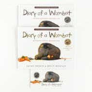 Elizabeth II, RAM - Diary of a Wombat, Twenty Cents, 2022, UNC Diary of a Wombat book (2) one with gold plated...