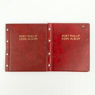 Elizabeth II, Year Sets, One Cent - Fifty Cents, 1966 - 1983, VF - UNC Red Port Phillip Coin Album with complete year...