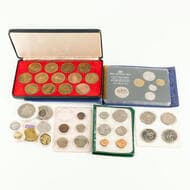 RAM - Various, 1966 - 2006, UNC - FDC 1966 mint set insert, missing 50c, 1982 mint set green wallet, sticky, 1982...