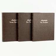 Elizabeth II, One Cent - Fifty Cents, 1966 - 2012, Poor - UNC Group of Dansco supreme Australian decimal albums...