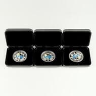 Elizabeth II, Perth Mint - Millennium, One Dollar, 2001, UNC 2001 Millennium, 1oz, .999 silver, proof-like, coloured...