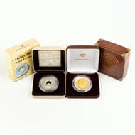 Elizabeth II, RAM - Holey Dollar & Dump and Johanna, One Dollar, 2003 - 2007, FDC Silver .999 proof one dollar...