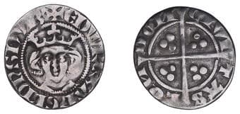 A Collection of English Silver Coins, 1272-1662 (Part II)
Edward I (1272-1307), New coinage, Penny, class 1a/1c mule,...