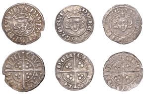 A Collection of English Silver Coins, 1272-1662 (Part II)
Edward I (1272-1307), New coinage, Pennies (3), all London,...