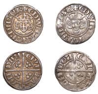 A Collection of English Silver Coins, 1272-1662 (Part II)
Edward I (1272-1307), New coinage, Pennies (2), both London,...