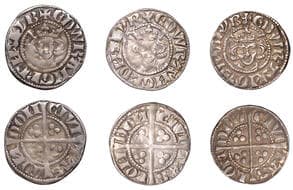 A Collection of English Silver Coins, 1272-1662 (Part II)
Edward I (1272-1307), New coinage, Pennies (3), all London,...