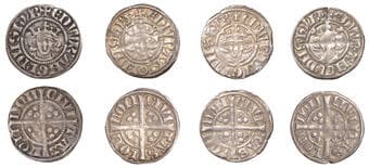 A Collection of English Silver Coins, 1272-1662 (Part II)
Edward I (1272-1307), New coinage, Pennies (4), all London,...