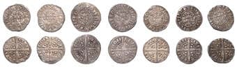 A Collection of English Silver Coins, 1272-1662 (Part II)
Edward I (1272-1307), New coinage, Pennies (7), all London,...