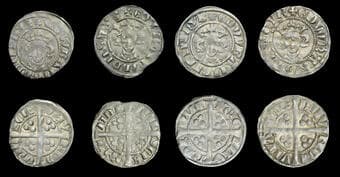 A Collection of English Silver Coins, 1272-1662 (Part II)
Edward I (1272-1307), New coinage, Pennies (4), all Bury St...