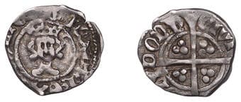 A Collection of English Silver Coins, 1272-1662 (Part II)
Henry IV (1399-1413), Heavy coinage, Halfpenny, London,...