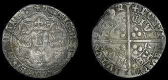 A Collection of English Silver Coins, 1272-1662 (Part II)
Henry IV or Henry V, Light coinage: Secondary series, Groat,...