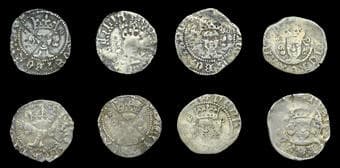 A Collection of English Silver Coins, 1272-1662 (Part II)
Henry V (1413-1422), Definitive issues, Pennies (8), Durham...