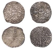 A Collection of English Silver Coins, 1272-1662 (Part II)
Edward IV (First reign, 1461-1470), Light coinage, Groats...