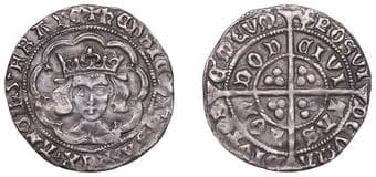 A Collection of English Silver Coins, 1272-1662 (Part II)
Henry VI (Restored, 1470-1471), Groat, London, mm. cross...