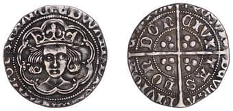 A Collection of English Silver Coins, 1272-1662 (Part II)
Edward IV (Second reign, 1471-1483), Groat, London, class...