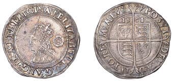 A Collection of English Silver Coins, 1272-1662 (Part II)
Elizabeth I (1558-1603), Third issue, Sixpence, 1561, mm....