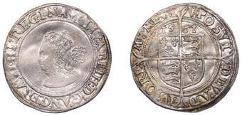 A Collection of English Silver Coins, 1272-1662 (Part II)
Elizabeth I (1558-1603), Third issue, Sixpence, 1561, mm....