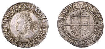 A Collection of English Silver Coins, 1272-1662 (Part II)
Elizabeth I (1558-1603), Third issue, Sixpence, 1561, mm....