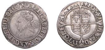 A Collection of English Silver Coins, 1272-1662 (Part II)
Elizabeth I (1558-1603), Third issue, Sixpence, 1564/2, mm....