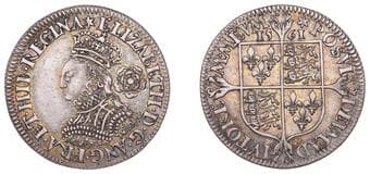A Collection of English Silver Coins, 1272-1662 (Part II)
Elizabeth I (1558-1603), Milled coinage, Sixpence, 1561, mm....