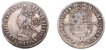 A Collection of English Silver Coins, 1272-1662 (Part II)
Elizabeth I (1558-1603), Milled coinage, Sixpence, 1562, mm....