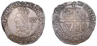 A Collection of English Silver Coins, 1272-1662 (Part II)
Charles I (1625-1649), Tower mint, Shilling, Gp E [North Gp...