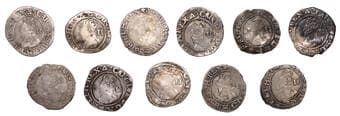 A Collection of English Silver Coins, 1272-1662 (Part II)
Charles I (1625-1649), Tower mint, Halfgroats (11), Gp D...