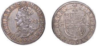 A Collection of English Silver Coins, 1272-1662 (Part II)
Charles I (1625-1649), Briot's Second Milled issue,...