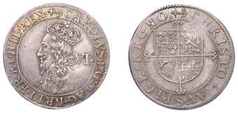 A Collection of English Silver Coins, 1272-1662 (Part II)
Charles I (1625-1649), Briot's Second Milled issue,...