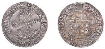 A Collection of English Silver Coins, 1272-1662 (Part II)
Charles I (1625-1649), Aberystwyth mint, Groat, mm. book,...