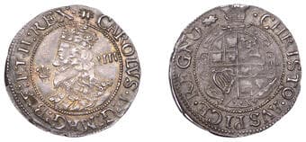 A Collection of English Silver Coins, 1272-1662 (Part II)
Charles I (1625-1649), Aberystwyth mint, Groat, mm. book,...