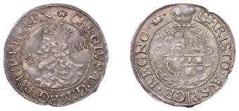 A Collection of English Silver Coins, 1272-1662 (Part II)
Charles I (1625-1649), Aberystwyth mint, Groat, mm. book,...
