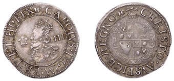 A Collection of English Silver Coins, 1272-1662 (Part II)
Charles I (1625-1649), Aberystwyth mint, Groat, mm. book,...