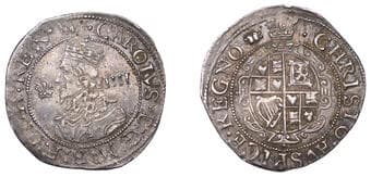 A Collection of English Silver Coins, 1272-1662 (Part II)
Charles I (1625-1649), Aberystwyth mint, Groat, mm. book,...