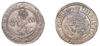 A Collection of English Silver Coins, 1272-1662 (Part II)
Charles I (1625-1649), Aberystwyth mint, Threepence, mm....