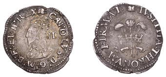 A Collection of English Silver Coins, 1272-1662 (Part II)
Charles I (1625-1649), Aberystwyth mint, Halfgroat, mm....