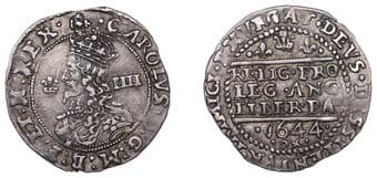 A Collection of English Silver Coins, 1272-1662 (Part II)
Charles I (1625-1649), Oxford mint, Groat, 1644, mm....